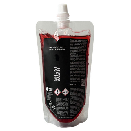 Ghost Wash 250ml - Shampoo concentrato per lavaggio esterno auto e moto.