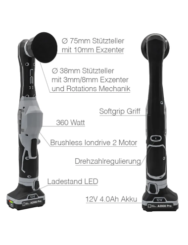 Liquid Elements A2000 Pro – Lucidatrice a Batteria Professionale