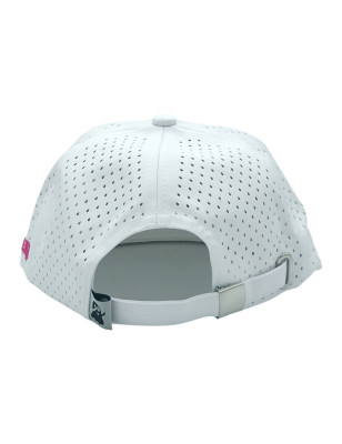 Cappello snapback Ghost Detail bianco e fucsia. (retro)
