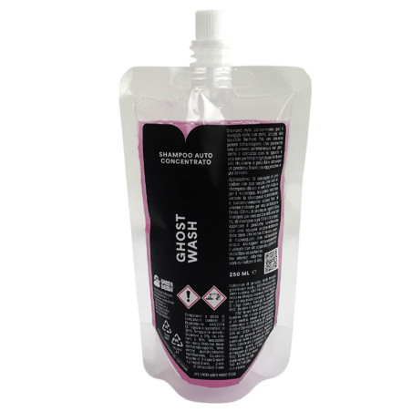Ghost Wash 250ml - Shampoo concentrato per lavaggio esterno auto e moto.